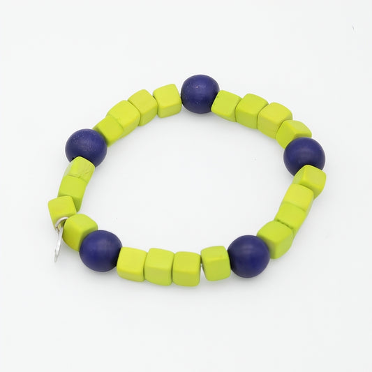 Lime Simply Square Stretch Bracelet