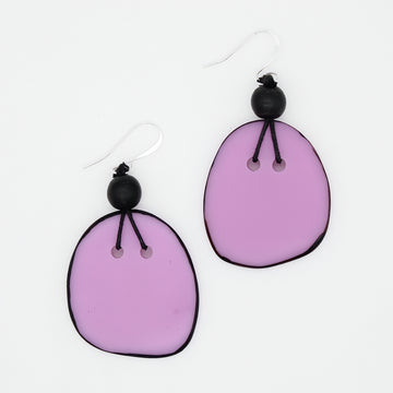 Lilac Petal Pop Resin Earrings