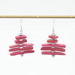 Pink Simply Stacked Earrings