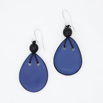 Blue Petal Pop Resin Earrings
