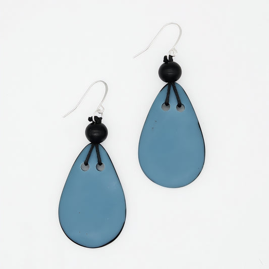 Blue Petal Pop Resin Earrings