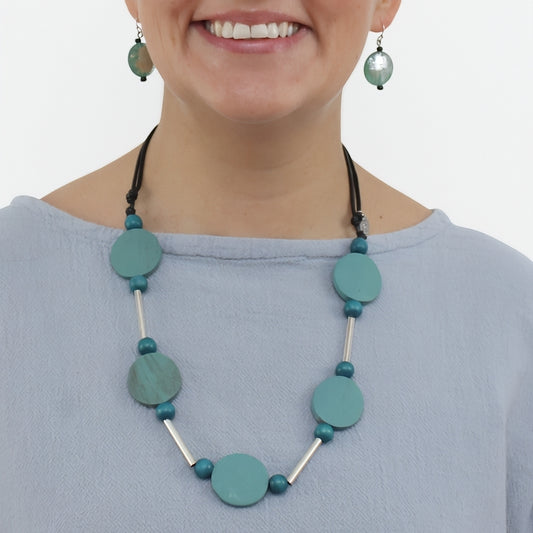 Seabreeze Teal Statement Necklace
