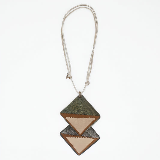 Green Leather Elin Necklace