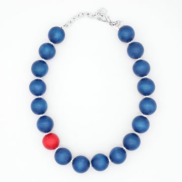 Patriot Pop Wood Statement Necklace