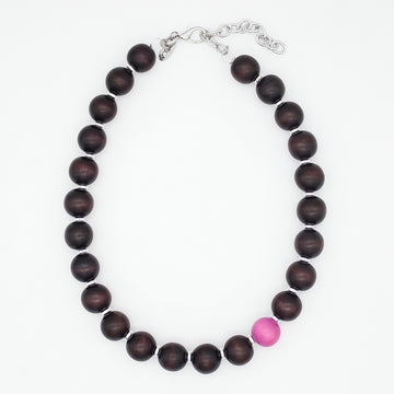 Mocha Magenta Statement Necklace