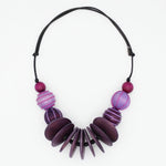 Chunk Purple Indie Statement Necklace