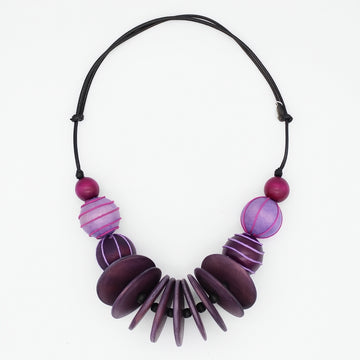 Chunk Purple Indie Statement Necklace
