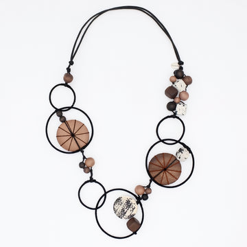 Brown Hayden Disk Necklace