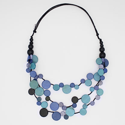 Blue Multi Strand Millie Necklace