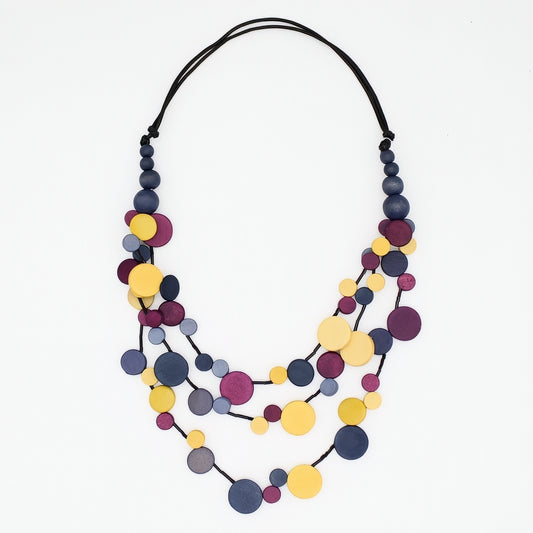 Mustard Multi Strand Millie Necklace