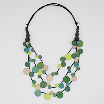 Green Multi Strand Millie Necklace