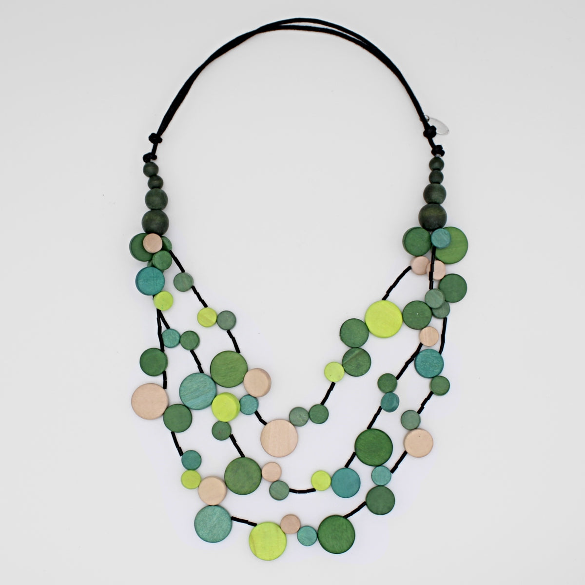 Green Multi Strand Millie Necklace