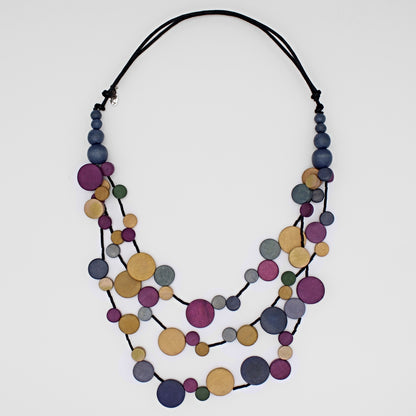 Purple Multi Strand Millie Necklace