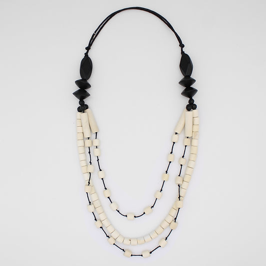 Cream Multi-Chain Cassidy Necklace