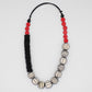 Red Anaya Wrapped Bead Necklace