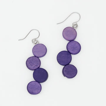 Purple Eva Dangle Earrings