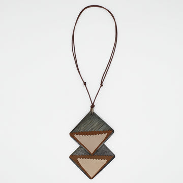 Green Leather Elin Necklace