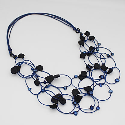 Sadie Loop Necklace Blue