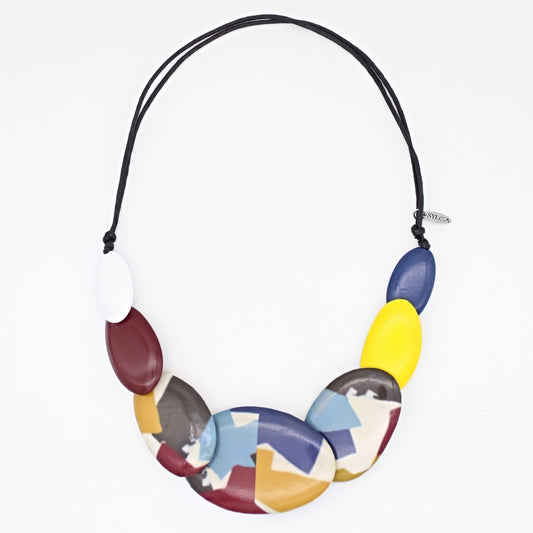 Blue and Yellow Fallon Necklace