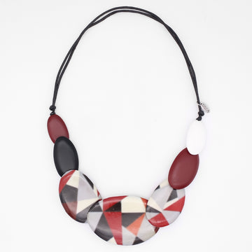 Red and Black Fallon Necklace
