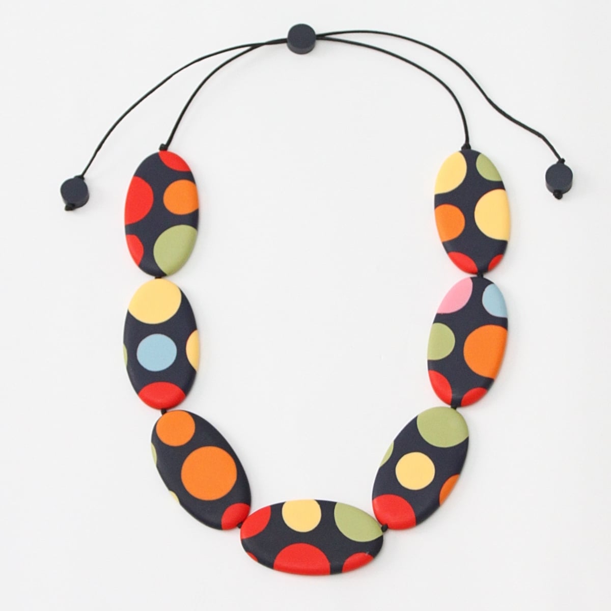Colorful Palka Dot Statement Necklace