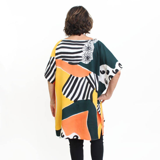 Abstract Nikola Short Caftan-Sylca Designs