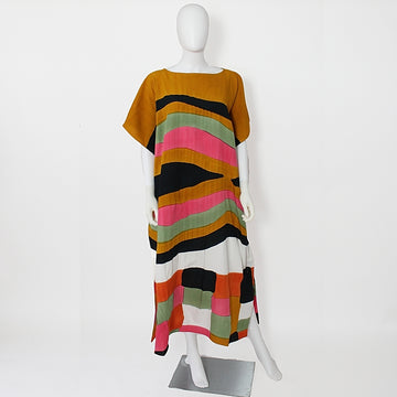 Yellow and Pink Sunset Kaftan