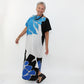 Black and Blue Floral Kaftan