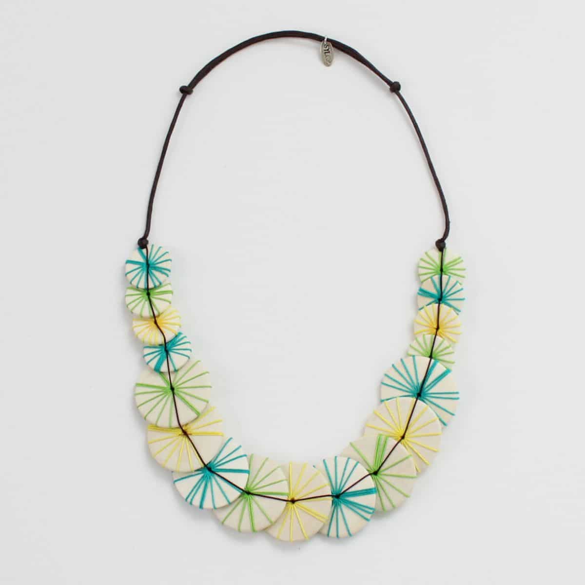 Lime artistic necklace