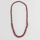 red wood beaded necklace