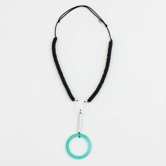 aqua pendant necklace