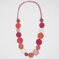 Pink Caryn Circle Necklace