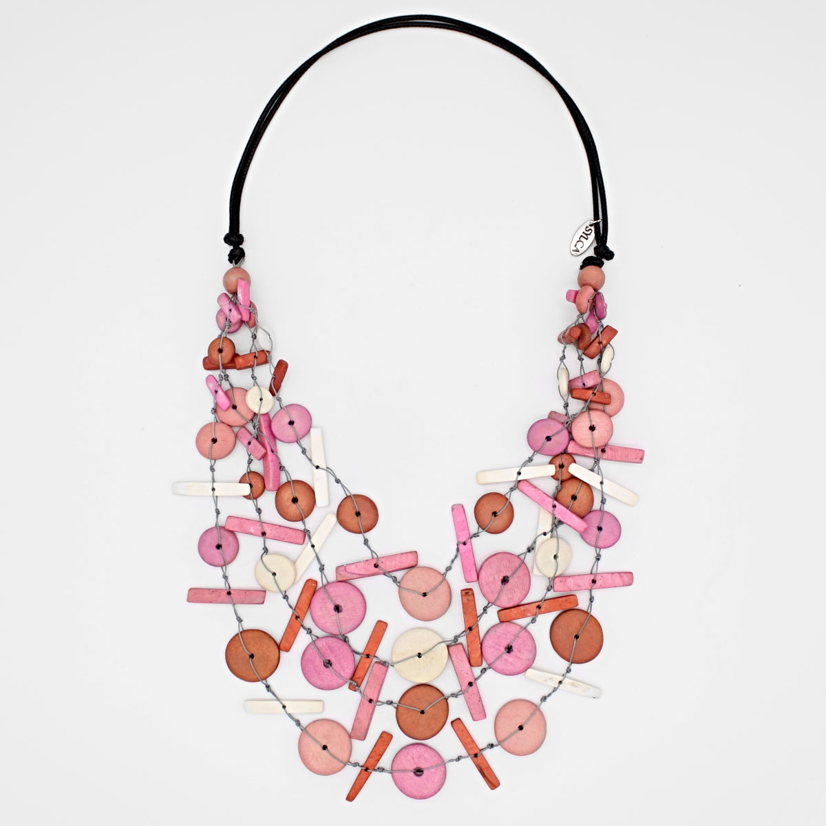 Pink Multi Strand Orah Necklace