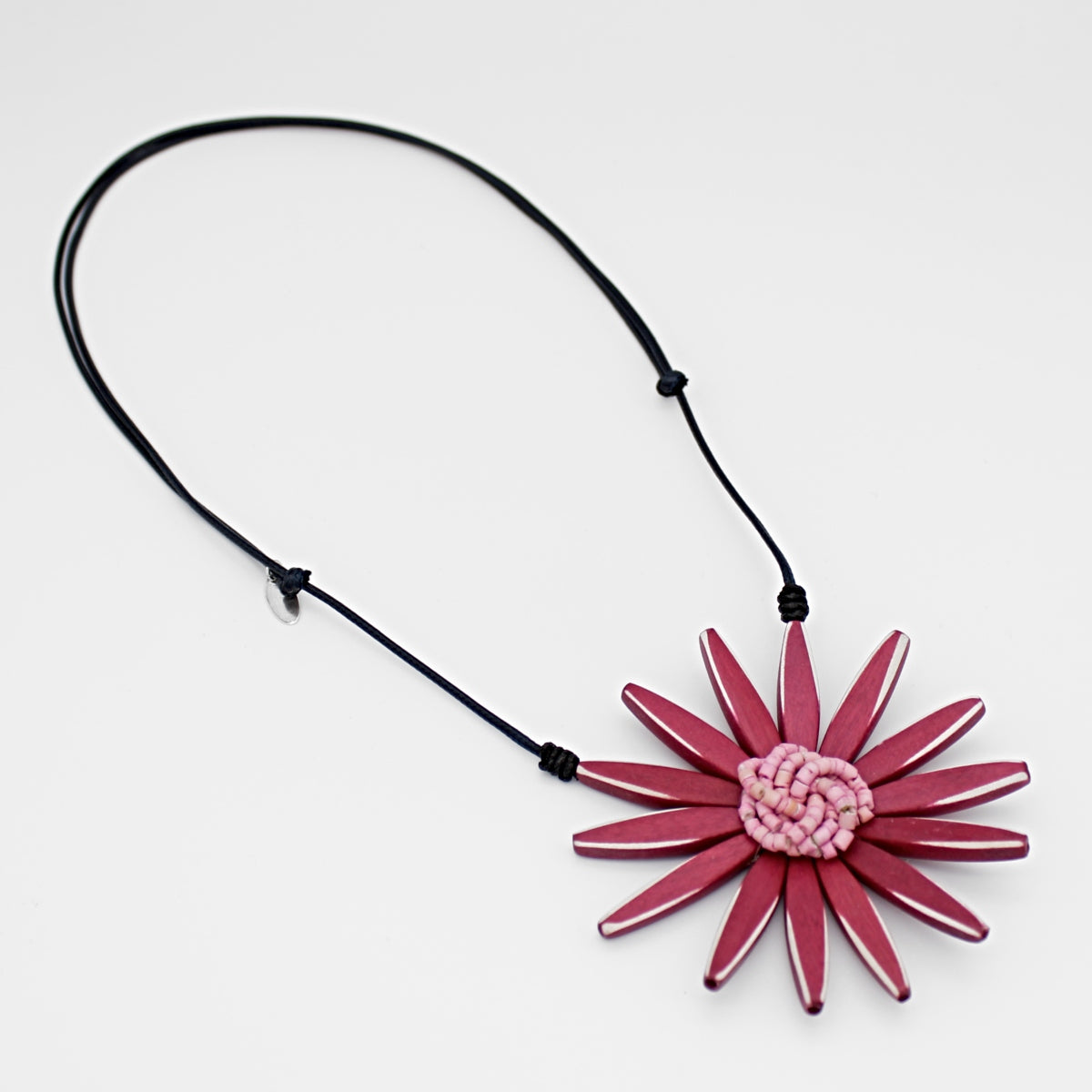 Magenta Amaya Flower Statement Necklace