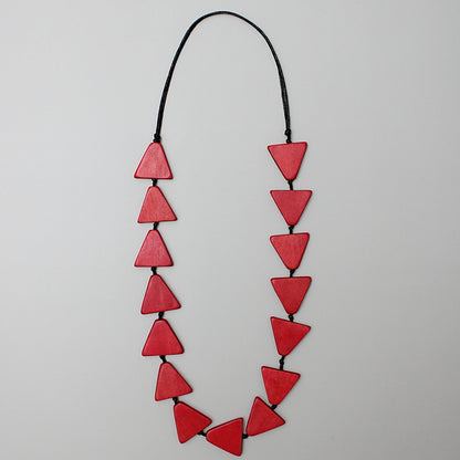 Red Triangle Joyce Necklace