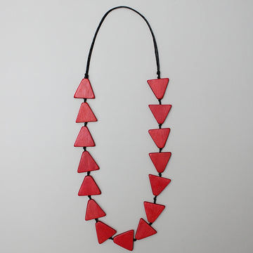 Red Triangle Joyce Necklace