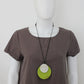 Lime Round Double Whitney Pendant