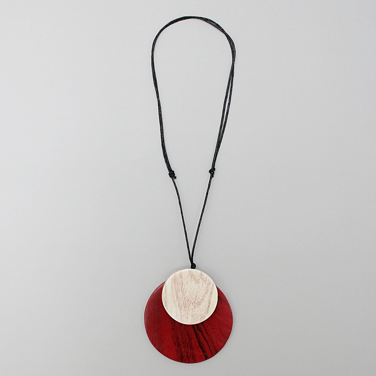Red Round Double Whitney Pendant