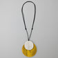 Yellow Round Double Whitney Pendant