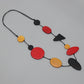Red Wood Geometric Trudy Necklace