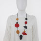 Red Wood Geometric Trudy Necklace