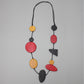 Red Wood Geometric Trudy Necklace
