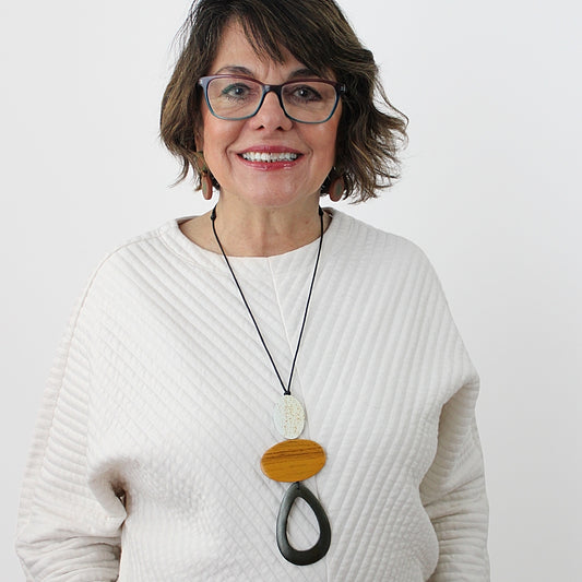 Grey Calia Pendant Necklace