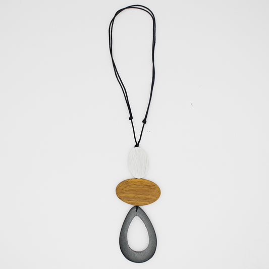 Grey Calia Pendant Necklace