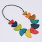 Multi Color Half Moon Hazel Necklace