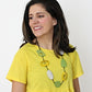 Abstract Lime Wrenly Necklace