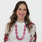 Destiny Pink Teardrop Necklace