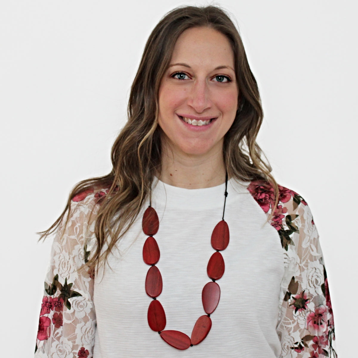 Destiny Red Teardrop Necklace