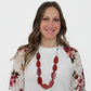 Destiny Red Teardrop Necklace