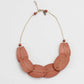 Blush Big Cunky Wood Necklace
